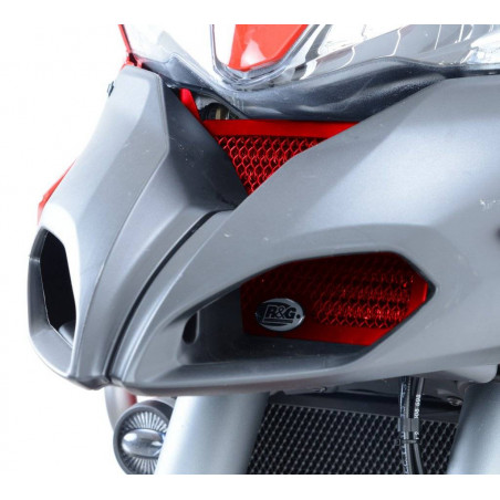 griglia protezione radiatore olio DUCATI Multistrada 1200 fino 14 - colore ross