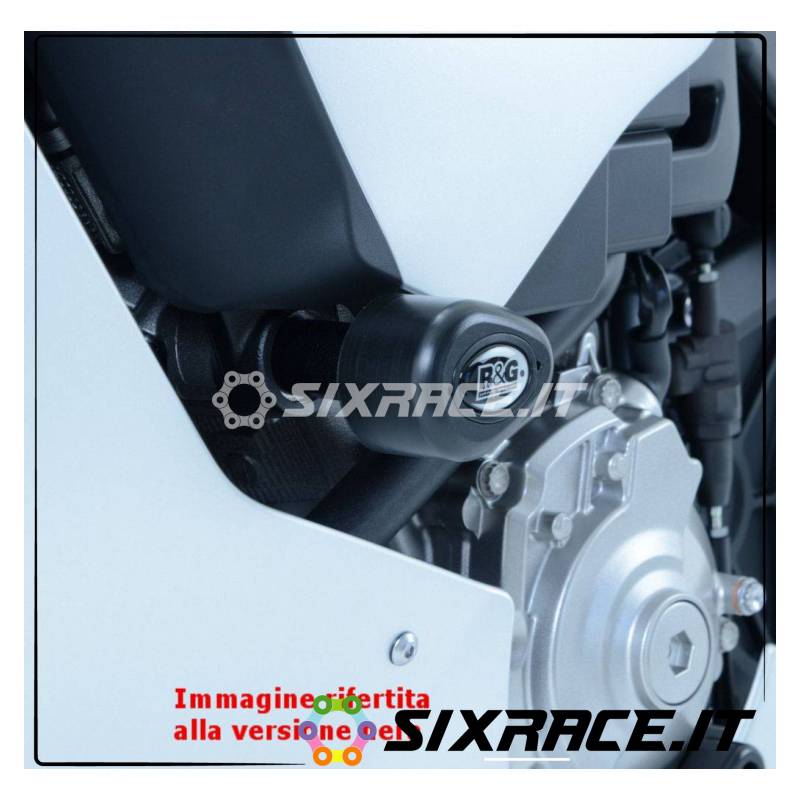 Tampons / protecteurs de cadre de type Aero - Yamaha YZF-R1 15- blanc