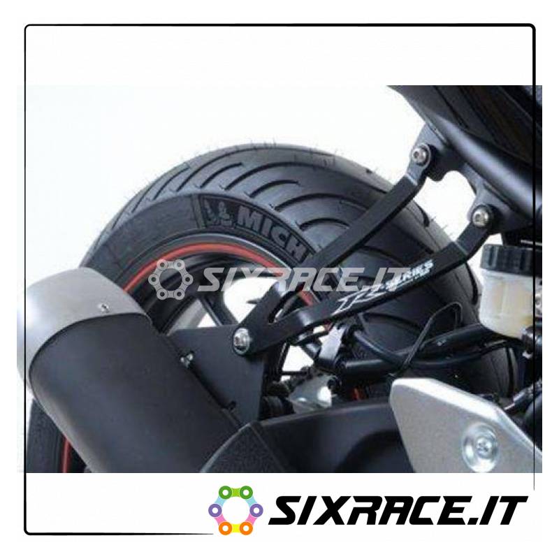 Support support d'échappement + plaque repose-pied arrière Yamaha YZF-R25 / YZF-R
