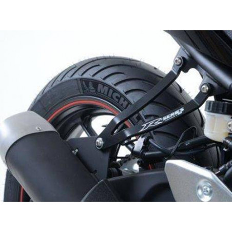 Support support d'échappement + plaque repose-pied arrière Yamaha YZF-R25 / YZF-R
