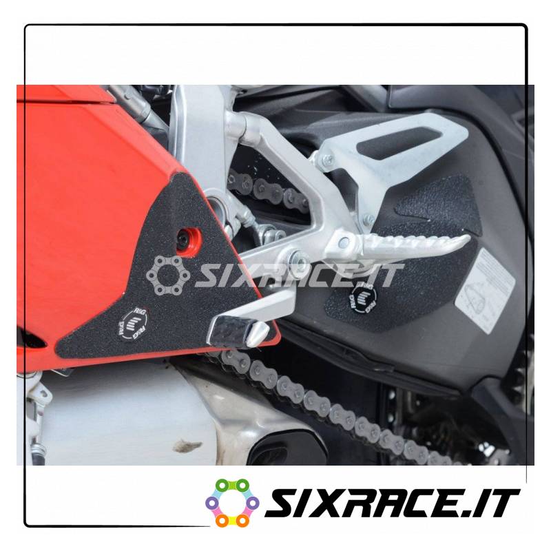 Kit 2pz.adesivi anti-scivolo paratacco DUCATI 1199 / 1299 Panigale - nero