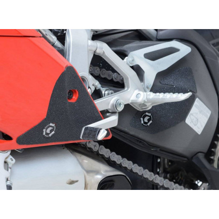 Kit 2pz.adesivi anti-scivolo paratacco DUCATI 1199 / 1299 Panigale - nero