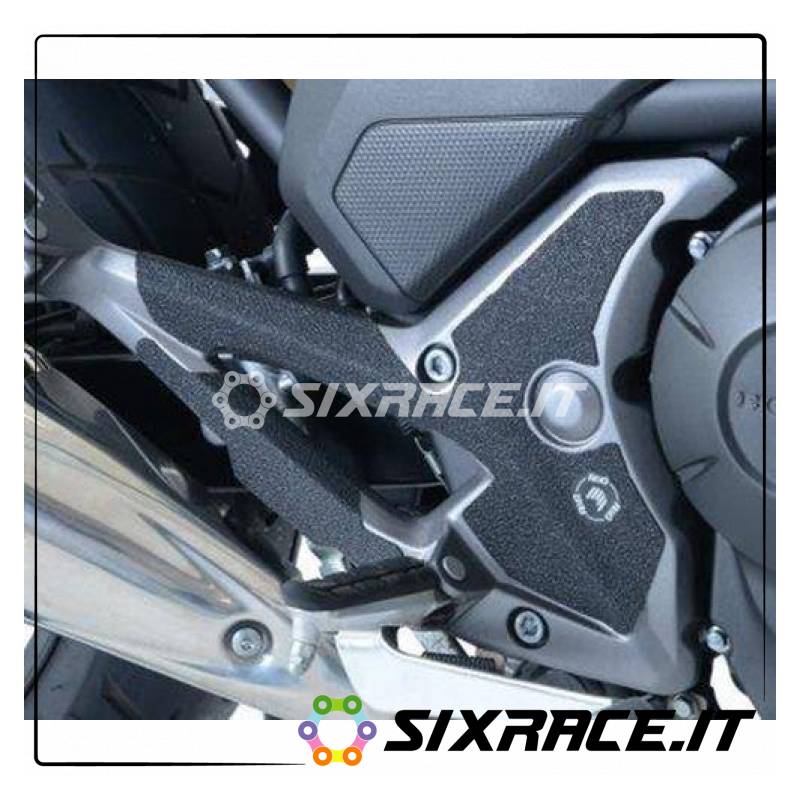 Kit 4 pièces anti-dérapantes protège-talons HONDA NC700 / 750 S / X - noir