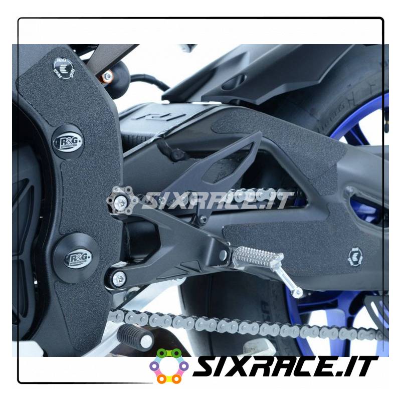Kit 4pz.adesivi anti-scivolo paratacco YAMAHA YZF-R1 15- -nero