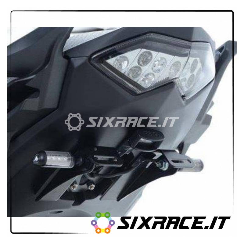 Support de plaque d'immatriculation Kawasaki 650 Versys 15- (non compatible avec les sacoches latérales)