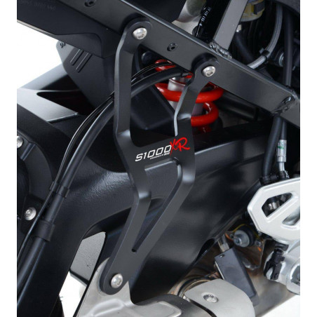 Staffa supporto scarico + piastra fori pedane posteriori BMW S1000XR