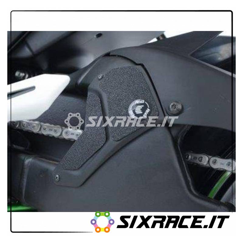 Kit 3pz.adesivi anti-scivolo paratacco Kawasaki H2/H2R - nero