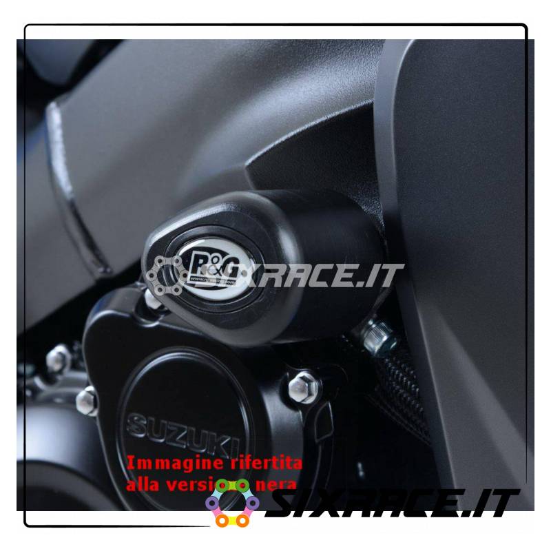 Tamponi / protezioni telaio tipo Aero - Suzuki GSX-S 1000 FA - bianco