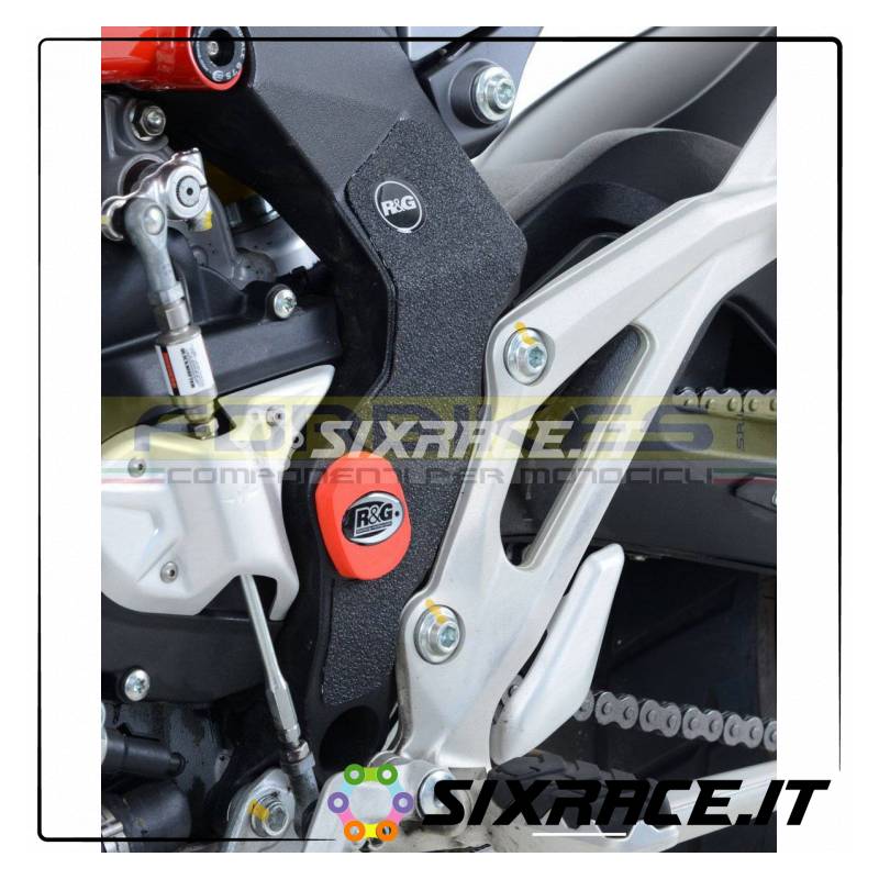 kit 2pz.adesivi anti-scivolo paratacco MV Agusta 800 Turismo Veloce - nero