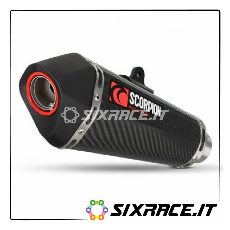 Silenziatore Scorpion Kawasaki Z1000 inc SX 2010-2013 omologato tipo SERKET Tape