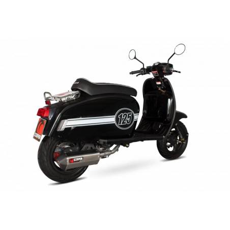 Silenziatore SCORPION UK per SCOOTERS SCOMADI TL 125 2015 TIPO SERKET PARALLEL