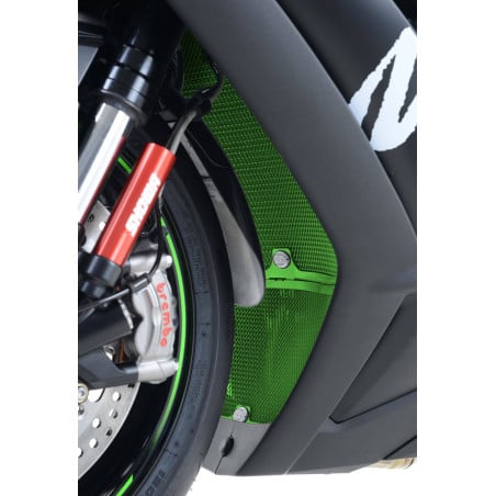 griglia protezione radiatore - KAWASAKI ZX10-R 08-16 (colore verde)