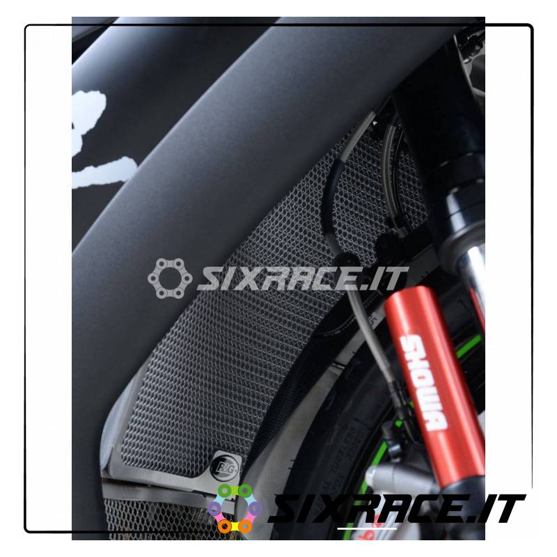 grille de protection de radiateur - KAWASAKI ZX10-R 08- (couleur titane)
