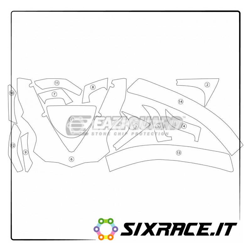 Eazi-Guard Stone Chip Protection - pellicola protettiva per Aprilia RSV4