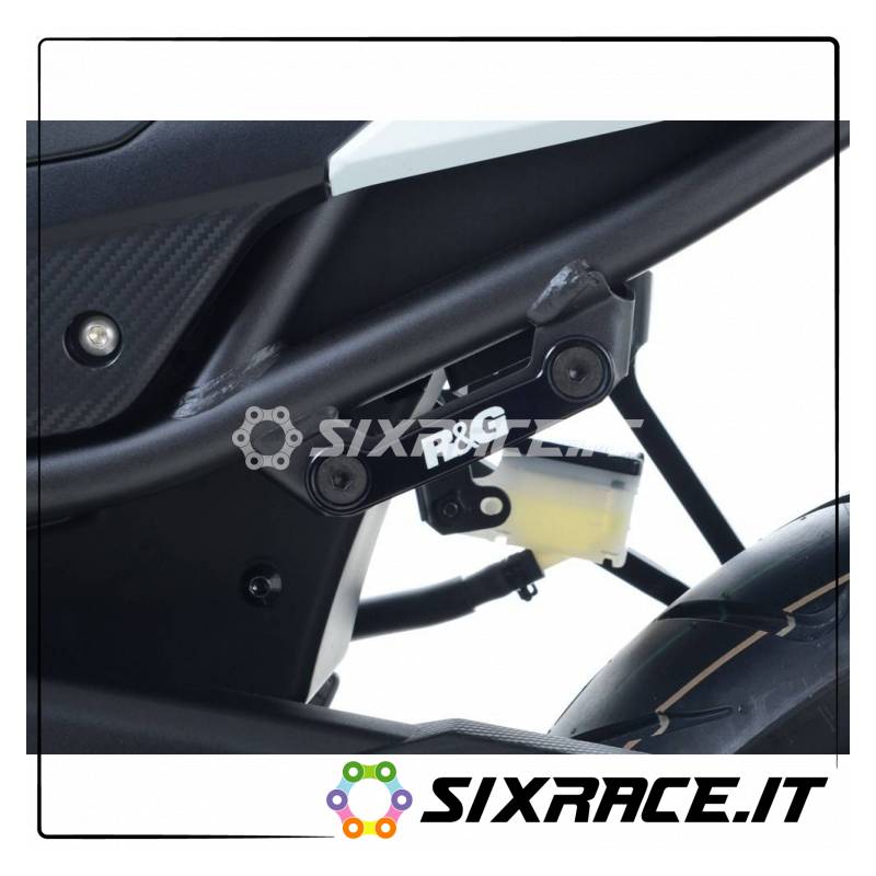 Plaques de protection de repose-pieds arrière (côté gauche) Honda CBR500R 16- / CB5