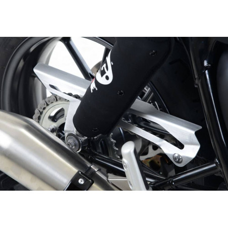 Protège-chaîne en aluminium satiné Triumph Street Twin 900 / T120 Bonneville