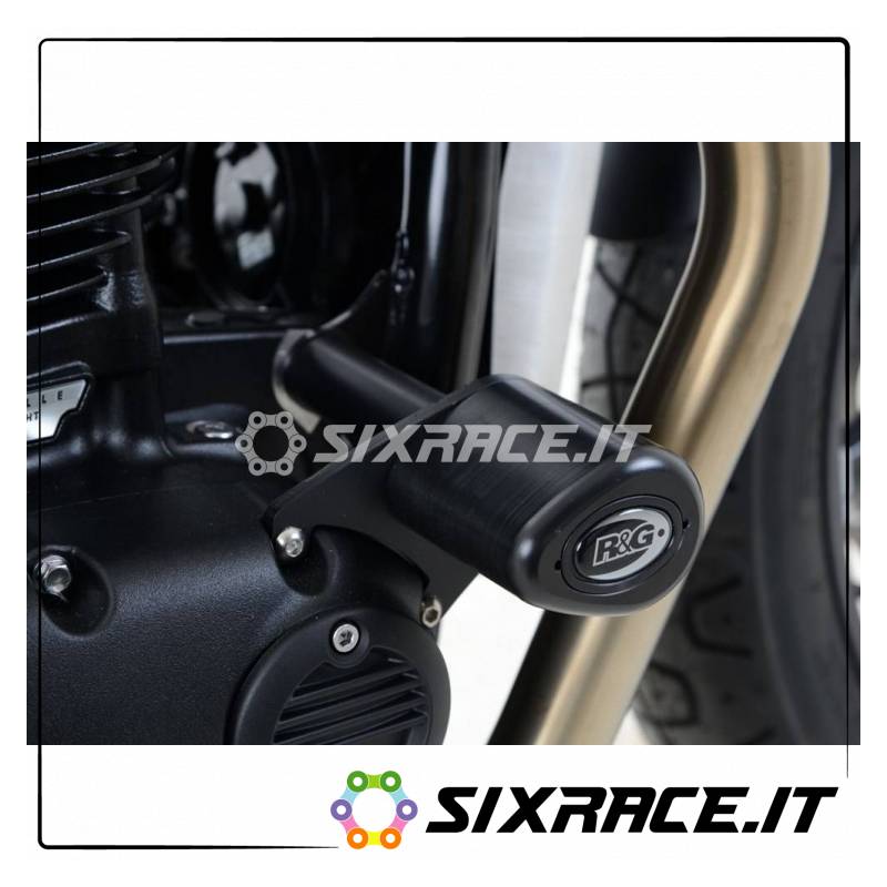 Tampons / protecteurs de cadre de type Aero - Triumph Thruxton 1200 / 1200R / Street T