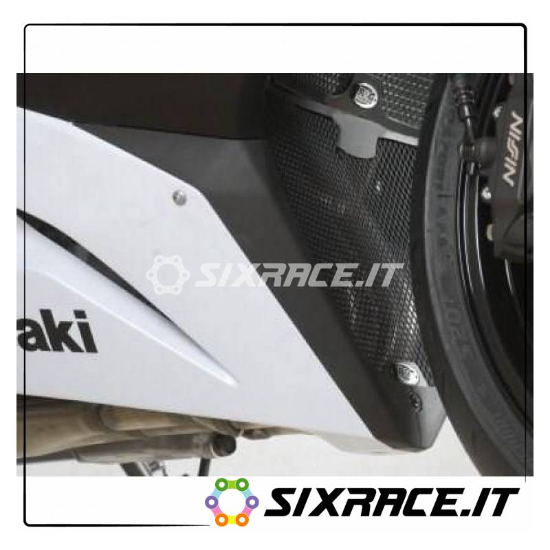 griglia protezione collettori scarico Kawasaki ZX6R 13- (colore verde)