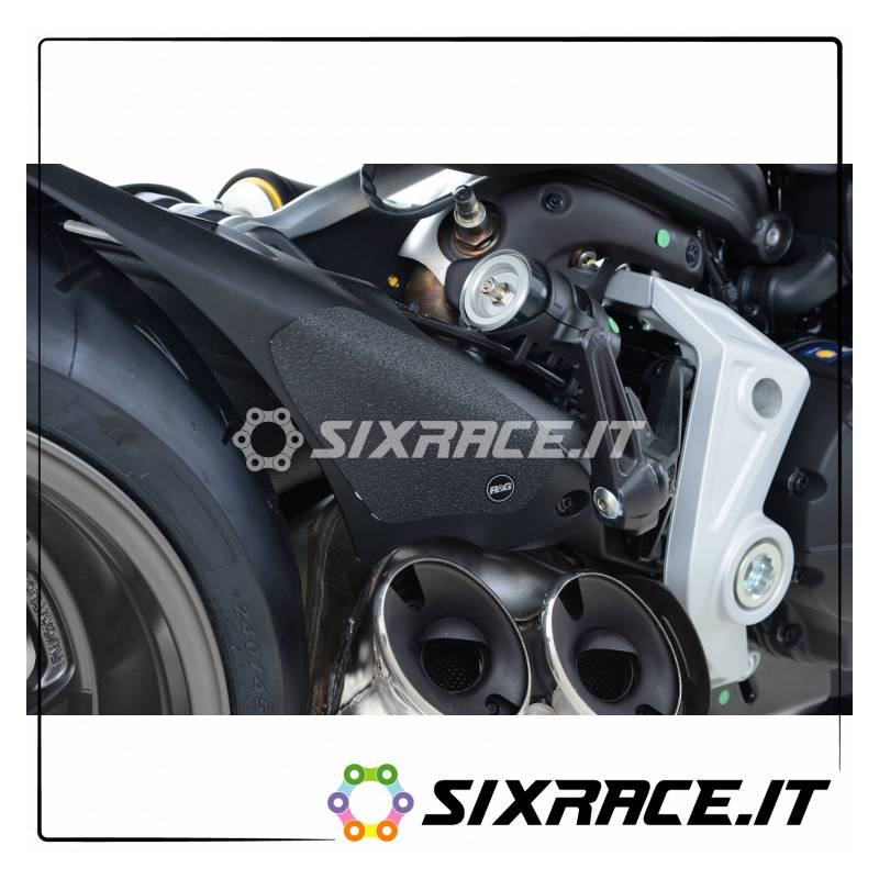 kit de 4 autocollants anti-dérapants talon DUCATI X-Diavel / X-Diavel S - noir