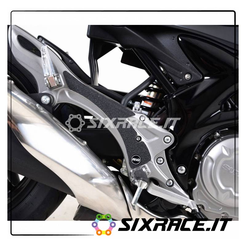 kit 2pz.adesivi anti-scivolo paratacco Suzuki Gladius 09- (telaio) - nero