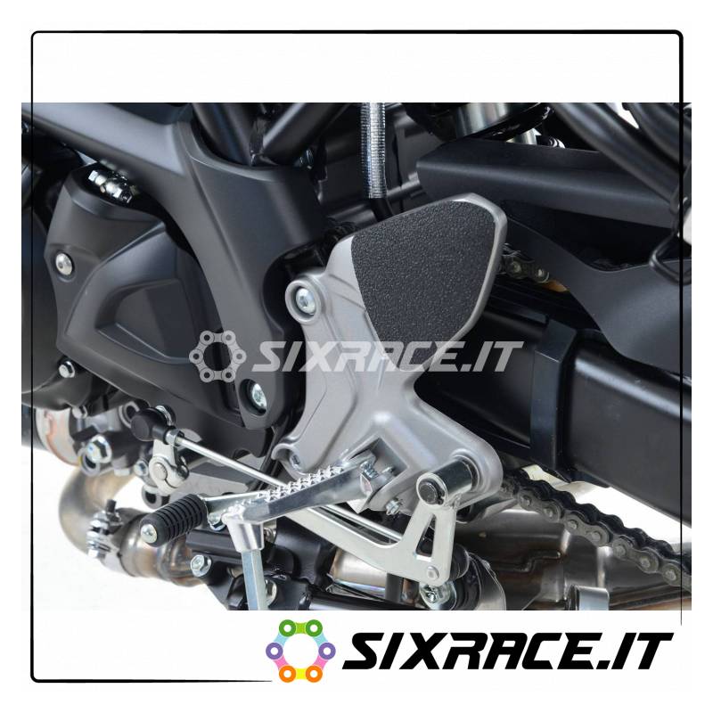 Autocollants anti-glisse 2 pièces pour protège-talons Suzuki SV650 16- / SV650X 18- noir