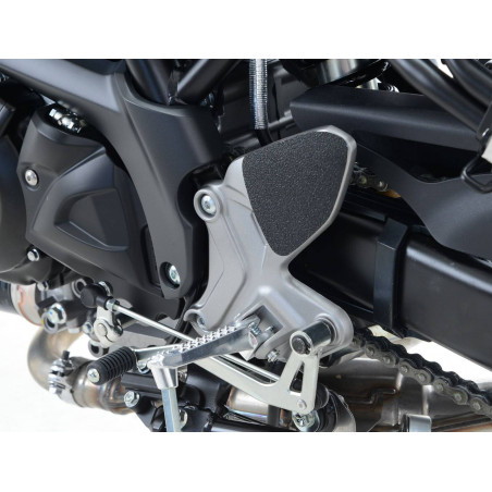 Autocollants anti-glisse 2 pièces pour protège-talons Suzuki SV650 16- / SV650X 18- noir