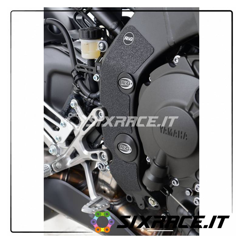 Kit 2pz.adesivi anti-scivolo paratacco YAMAHA MT-10 - nero