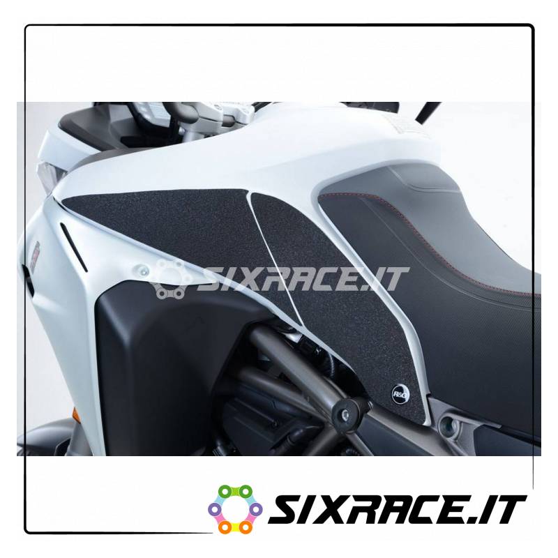 Kit de 4 autocollants de réservoir antidérapants DUCATI MTS Enduro 16- - noir
