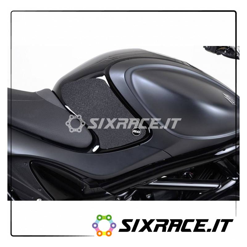 Kit 2pz.adesivi anti-scivolo serbatoio SUZUKI Gladius 09- - nero