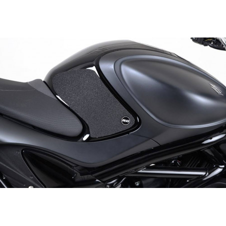 Kit 2pz.adesivi anti-scivolo serbatoio SUZUKI Gladius 09- - nero