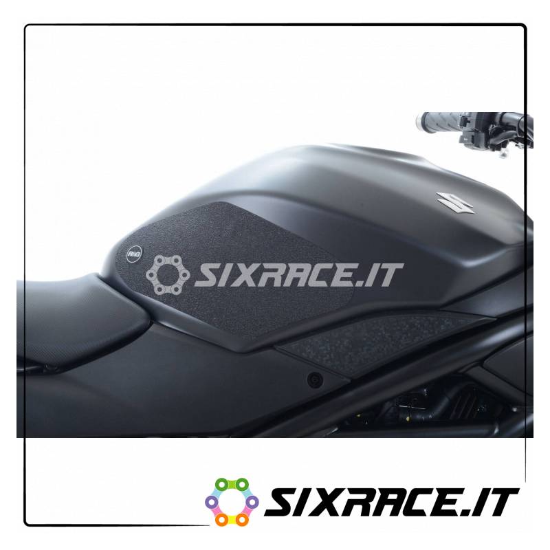 Kit 2pz.adesivi anti-scivolo serbatoio SUZUKI SV650 16- - chiaro