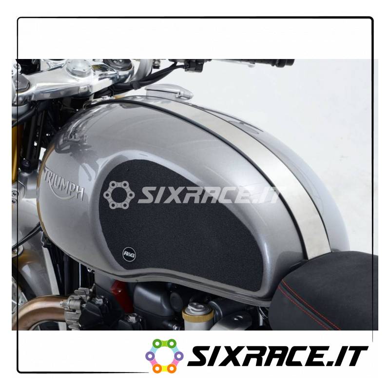 Kit 2pz.adesivi anti-scivolo serbatoio TRIUMPH Thruxton 1200/1200R - nero