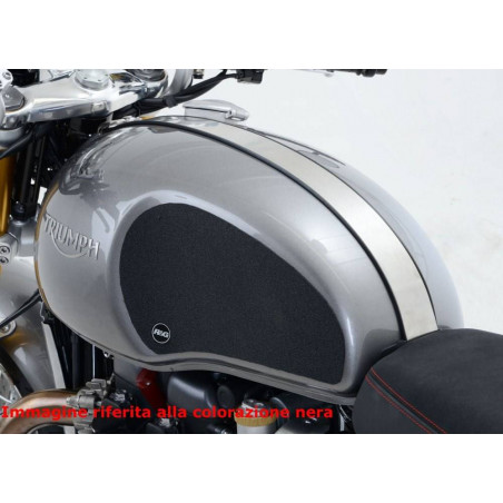 Kit 2pz.adesivi anti-scivolo serbatoio TRIUMPH Thruxton 1200/1200R - chiaro