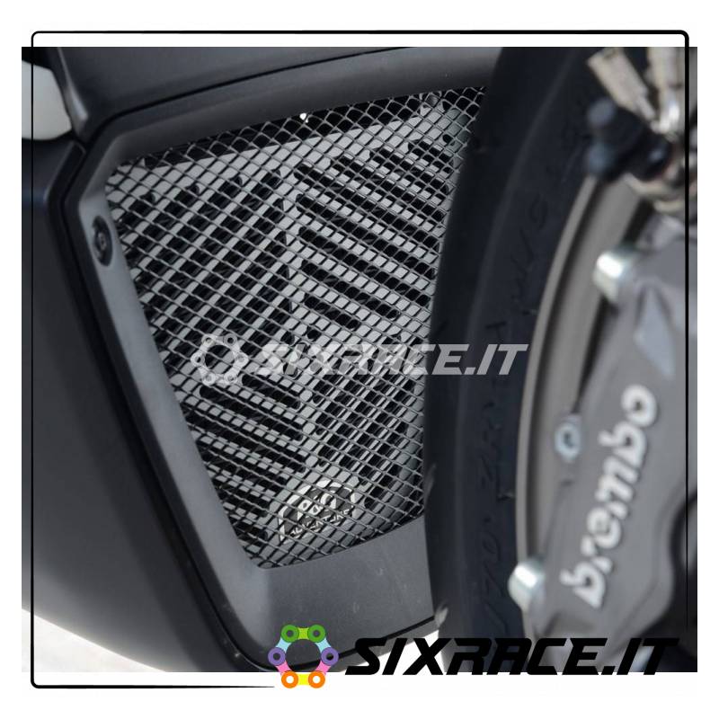 protection refroidisseur d'huile Ducati X-Diavel - couleur aluminium satiné