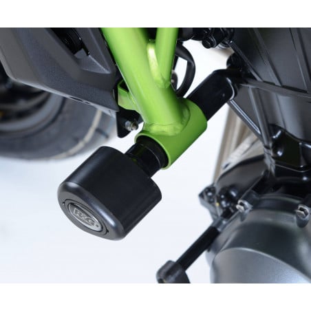 Tamponi / protezioni telaio tipo Aero - Kawasaki Z650 - bianco RG