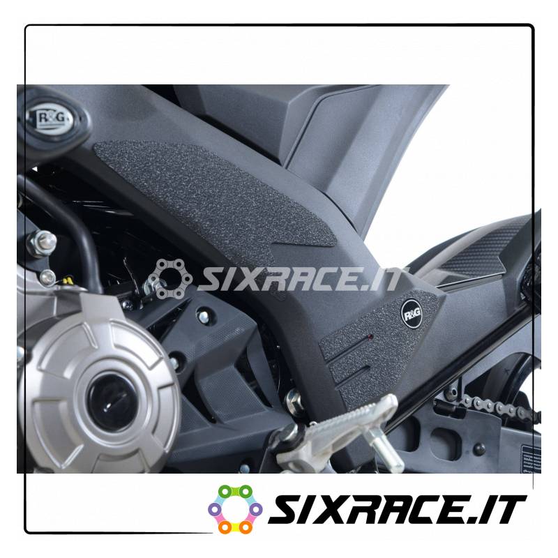 Kit de 4 protège-talons adhésifs antidérapants Kawasaki Z125 - noir (monture uniquement) RG