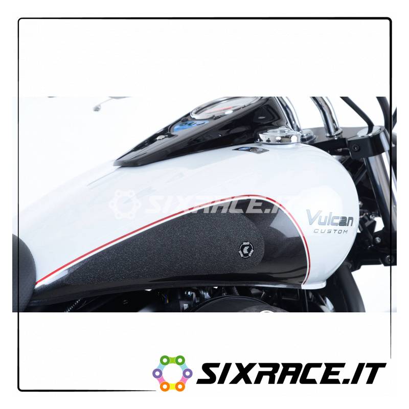 Kit de 2 autocollants antidérapants KAWASAKI VN900 Custom 07- noir RG