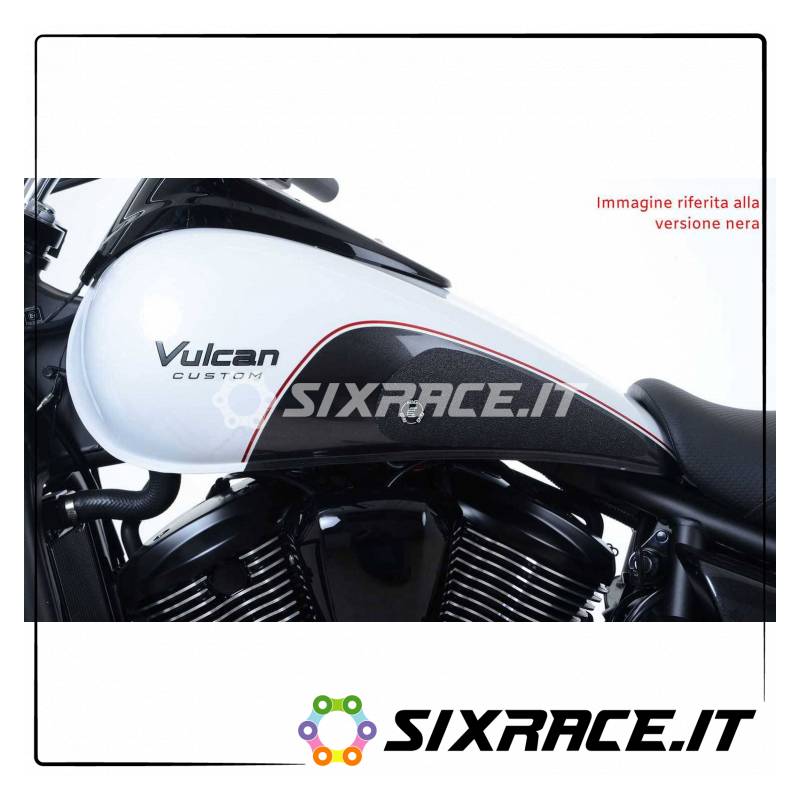 Kit 2pcs autocollants anti-dérapants KAWASAKI VN900 réservoir personnalisé 07- clair RG