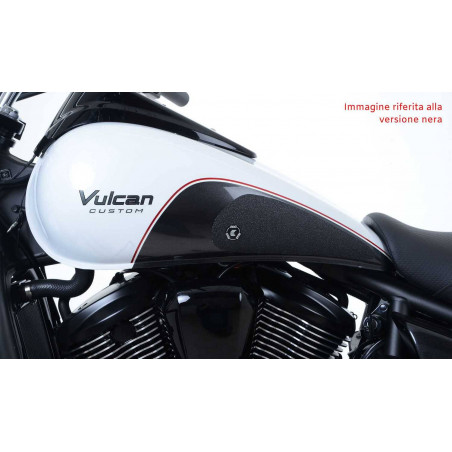 Kit 2pz.adesivi anti-scivolo serbatoio KAWASAKI VN900 Custom 07- chiaro RG