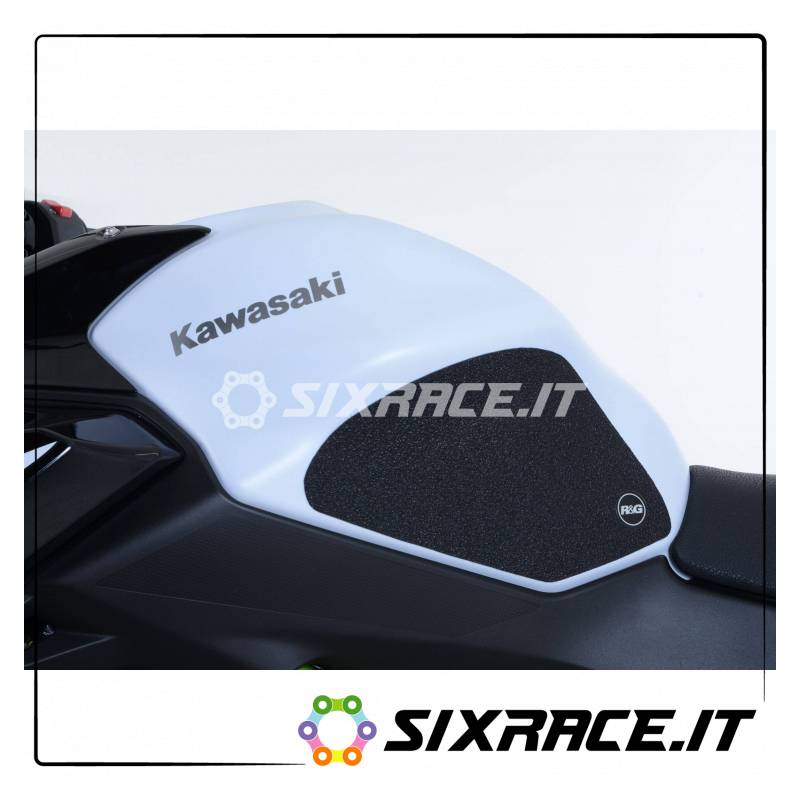 Kit 2pcs autocollants anti-dérapants KAWASAKI Z650 réservoir - clair RG
