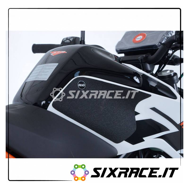 Kit 2pz.adesivi anti-scivolo serbatoio KTM Duke 125/200 17- nero