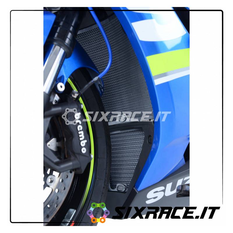 set griglia protezione radiatore e radiatore olio - Suzuki GSXR1000 17- nera