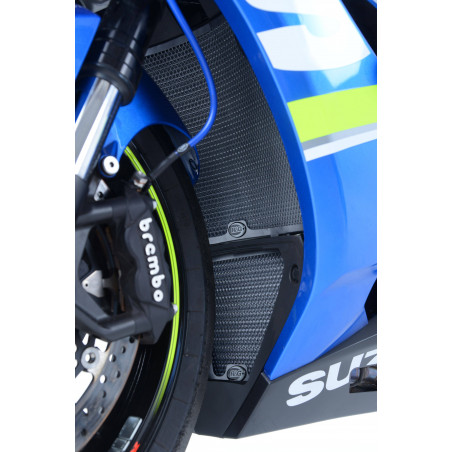 set griglia protezione radiatore e radiatore olio - Suzuki GSXR1000 17- nera