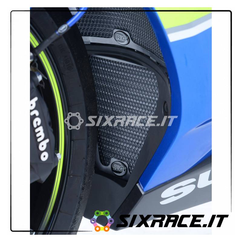 griglia protezione radiatore olio Suzuki GSXR1000 17- colore azzurro