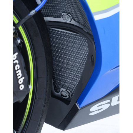 griglia protezione radiatore olio Suzuki GSXR1000 17- colore titanio