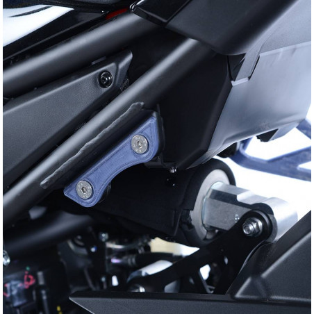 Coppia placchette copri fori poggiapiedi posteriori Kawasaki Z900