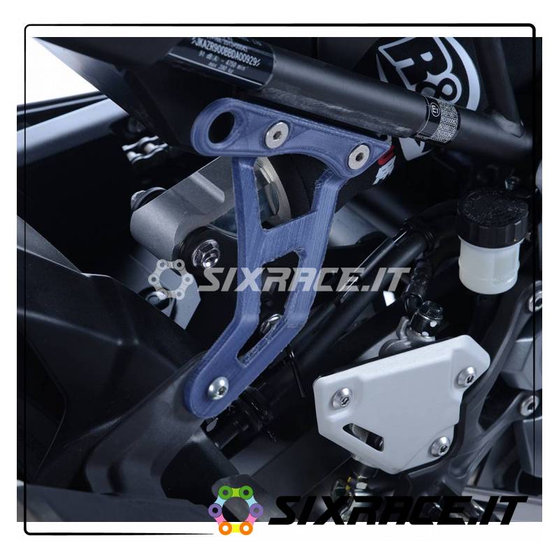 Support d'échappement arrière Kawasaki Z900 + plaque pour trous de marchepied arrière