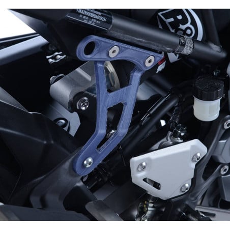 Staffa supporto scarico + piastra fori pedane posteriori Kawasaki Z900