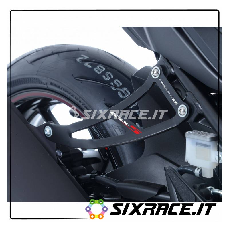 Suzuki GSXS 750 17- support d'échappement + plaque de trou arrière pour panneau de pied arrière