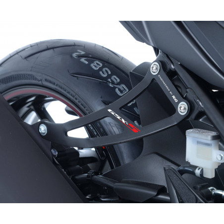 Suzuki GSXS 750 17- support d'échappement + plaque de trou arrière pour panneau de pied arrière